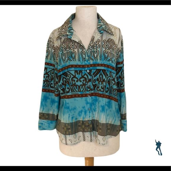 NINTEY Tops - NINETIES Beautiful tribal print.    X-LARGE